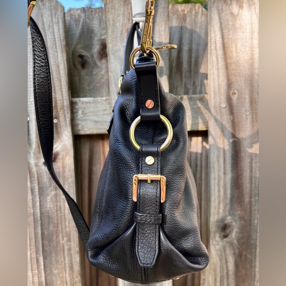 Michael Kors MD Tristan Black Leather Convertible Satchel - Picture 4 of 11